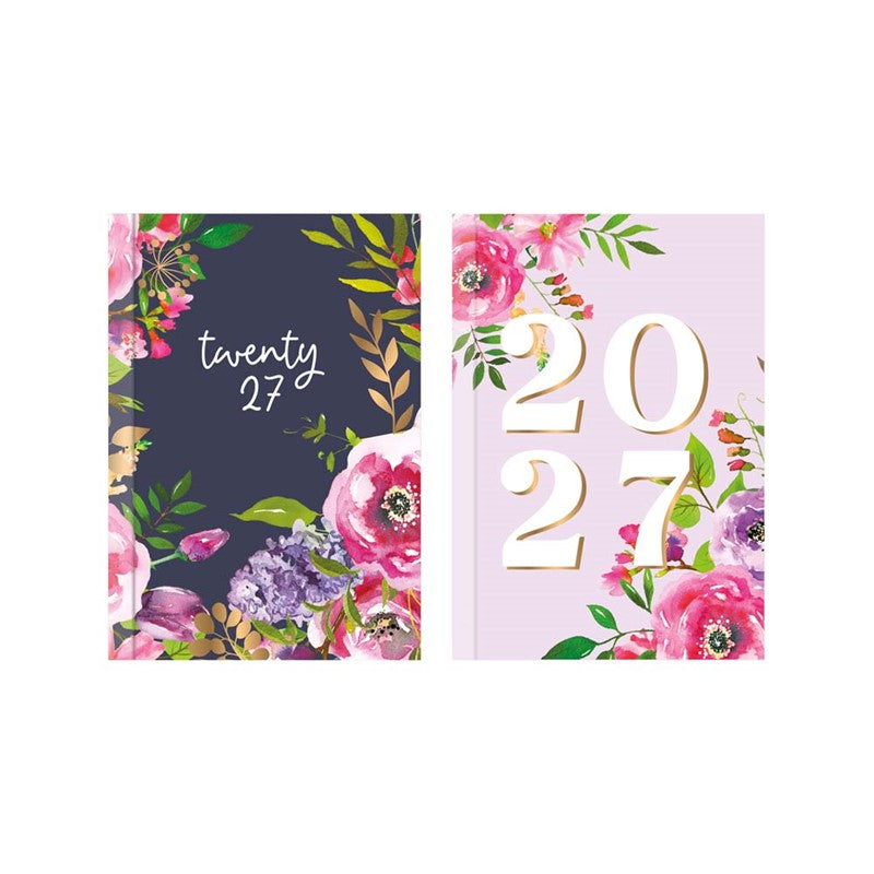 Diary A6 WTV Vintage Floral 2027 12pk