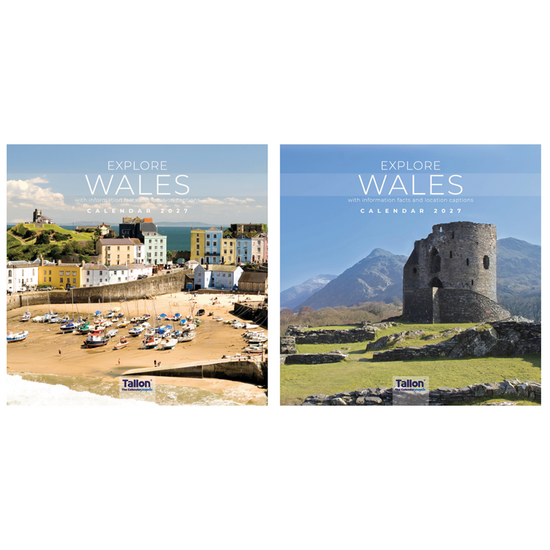 Calendar Square Explore Wales 2027 12pk