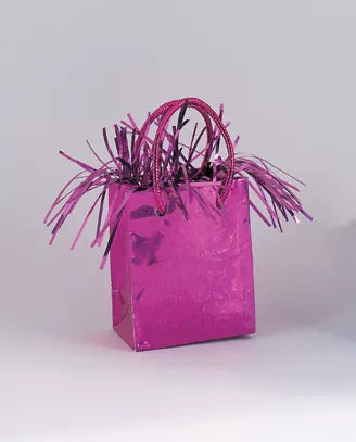 Mini Gift Bag Balloon Weight Hot Pink
