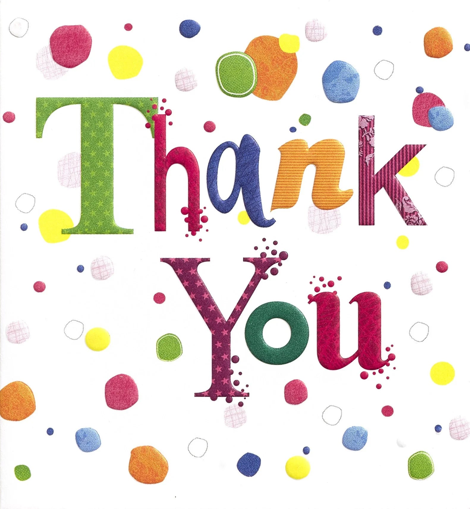 Simon Elvin Thank You Card Twin Pack Dots 6pk