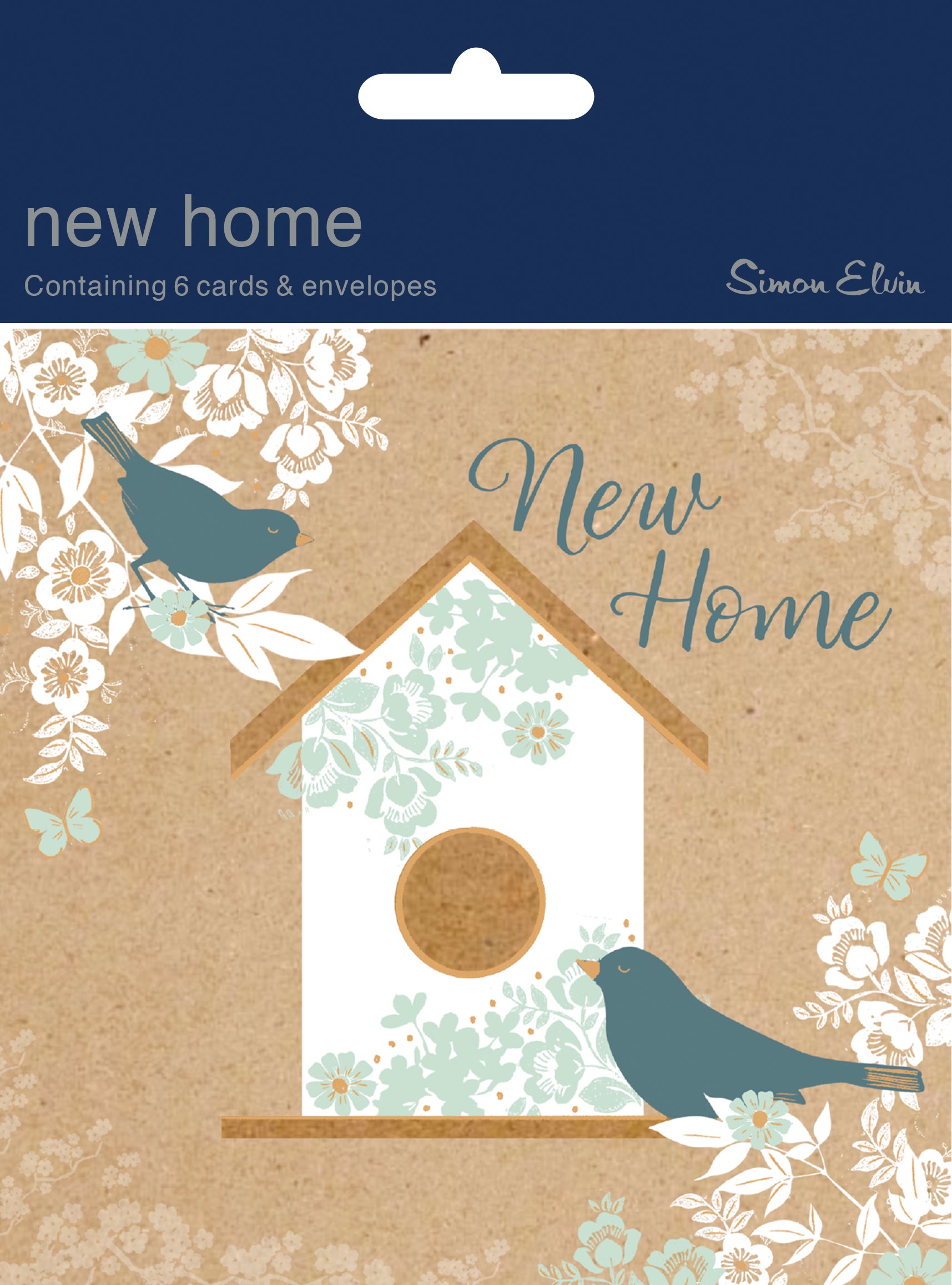 Simon Elvin New Home Cards Birds 6pk