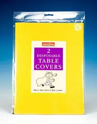 Caroline 2 Pack Tablecover Dark Yellow Square 90cm