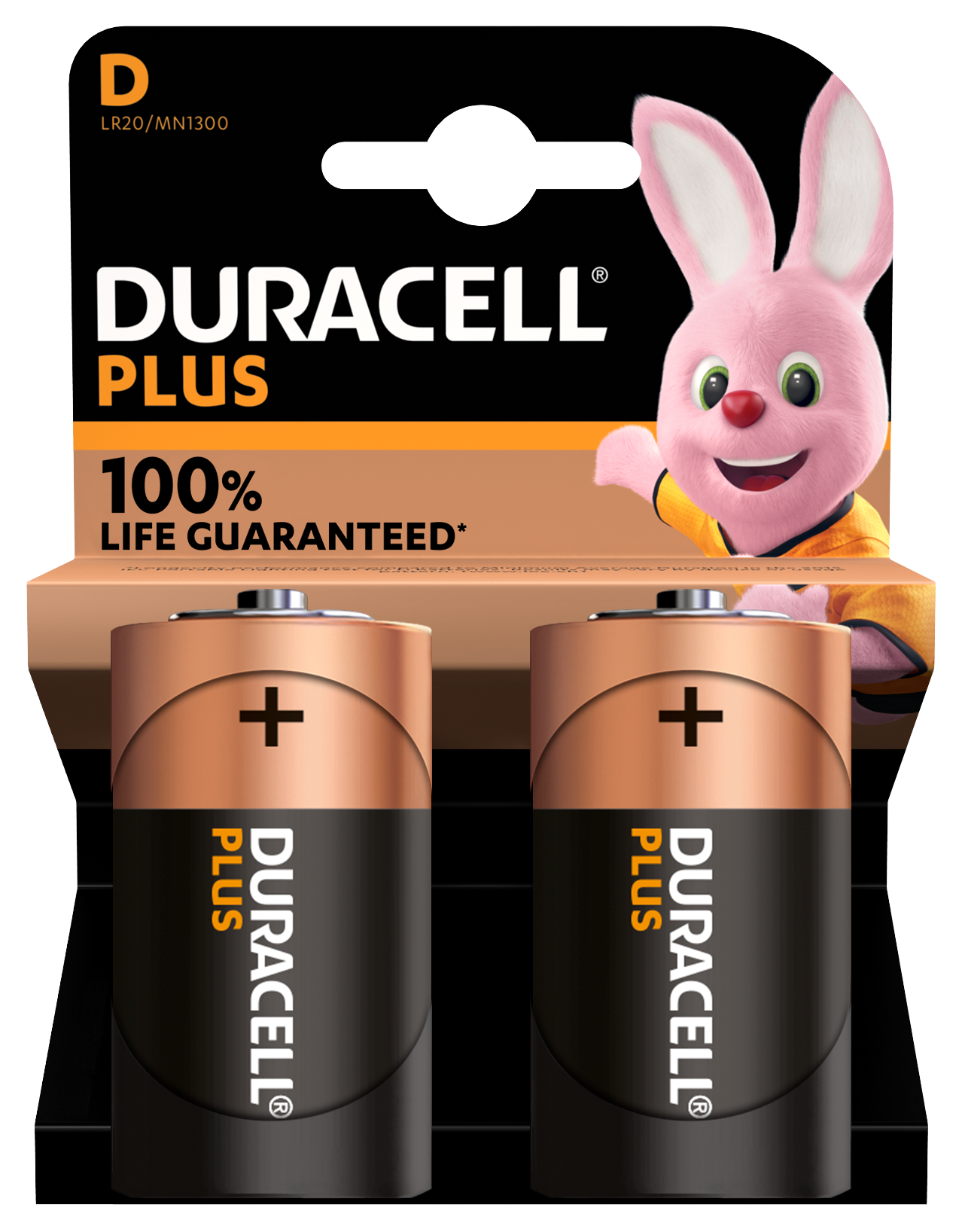 Duracell 2 Pack Batteries D