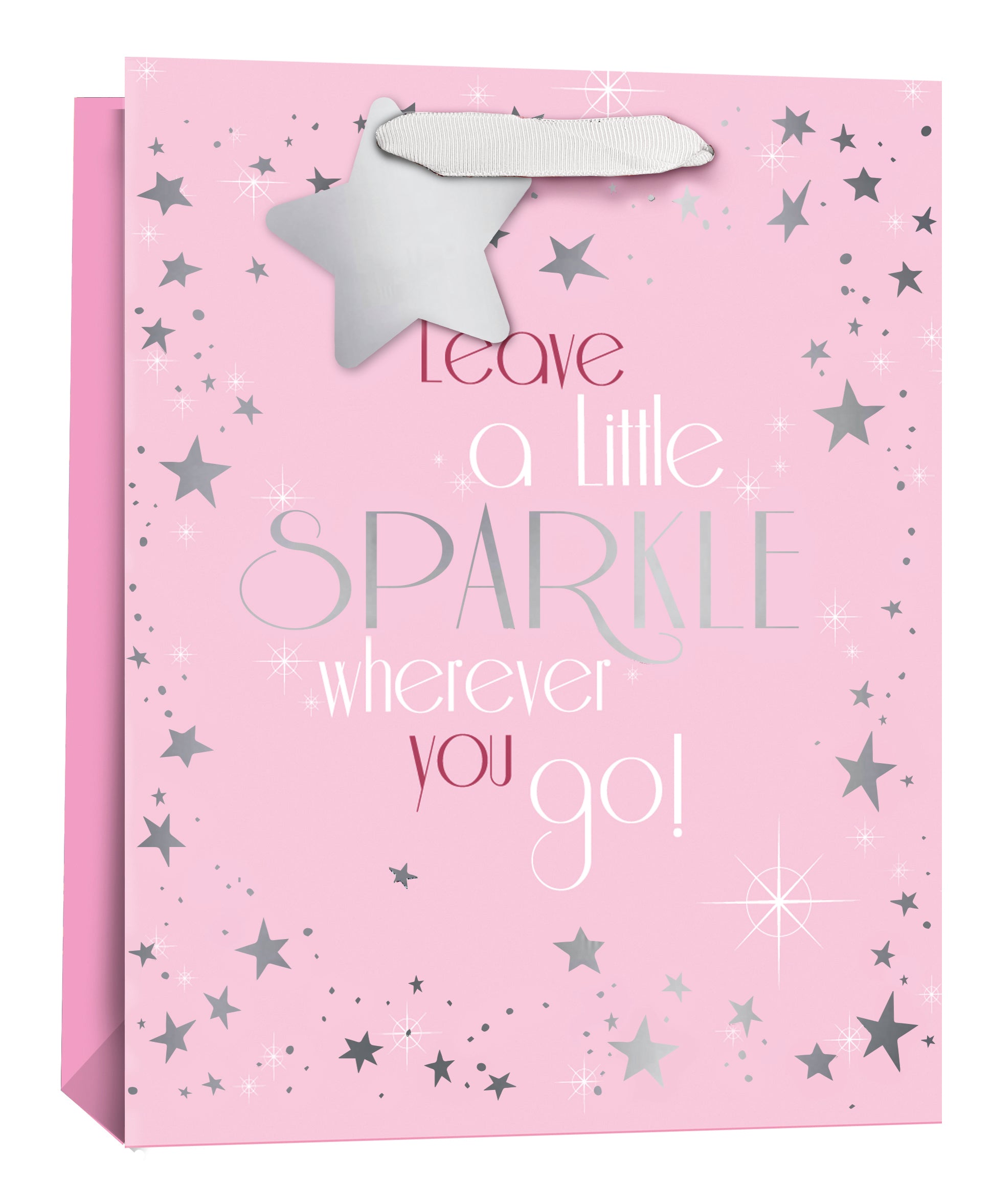 Simon Elvin Gift Bag Pink Sparkle Medium 6pk