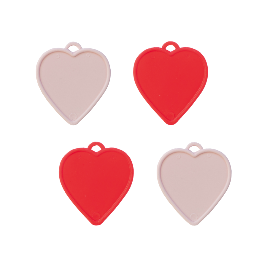 Balloon Weight Heart Red & Pink 8g 100pk