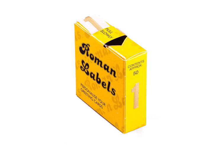 Roman Labels Gold Number 1 50pk