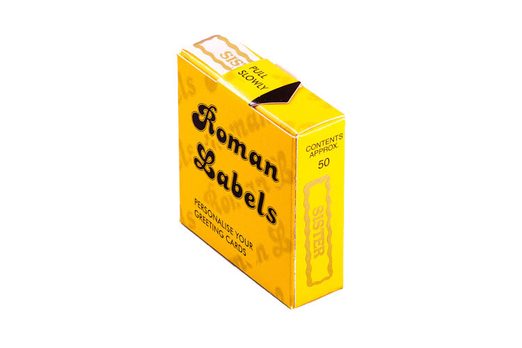 Roman Labels Gold Sister 50pk