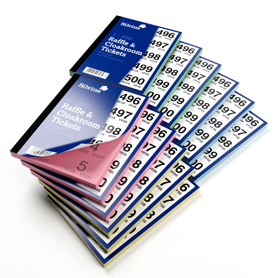 Cloakroom Tickets 1-500 12pk
