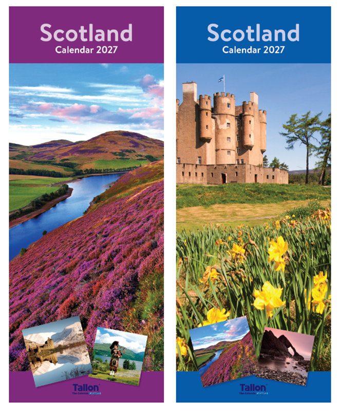 Calendar Super Slim Scotland 2027 24pk