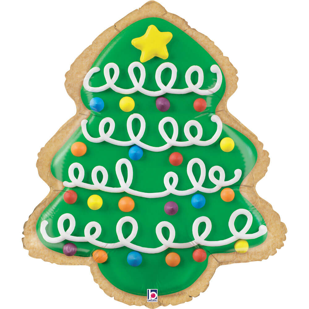 Grabo Christmas Tree Cookie 21" Foil Balloon