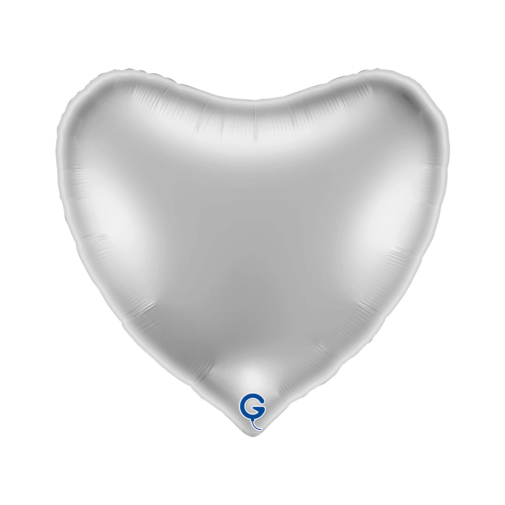 Grabo Silver 36" Heart Foil Balloon