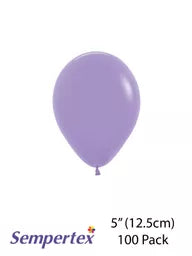 Sempertex Fashion Lilac Latex Balloons 5" (100pk)