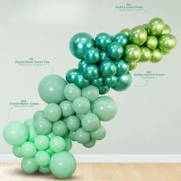 Sempertex Pastel Matte Green 5" Latex Balloons 100pk