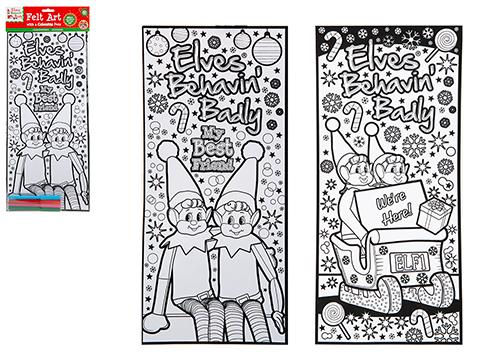 Elf Felt Art W/Pens (Design May Vary)