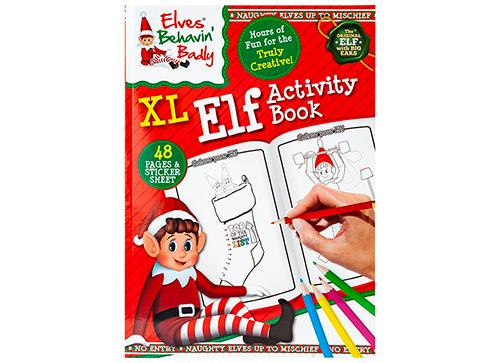 Christmas Elves Behavin' Badly XL Activity Book