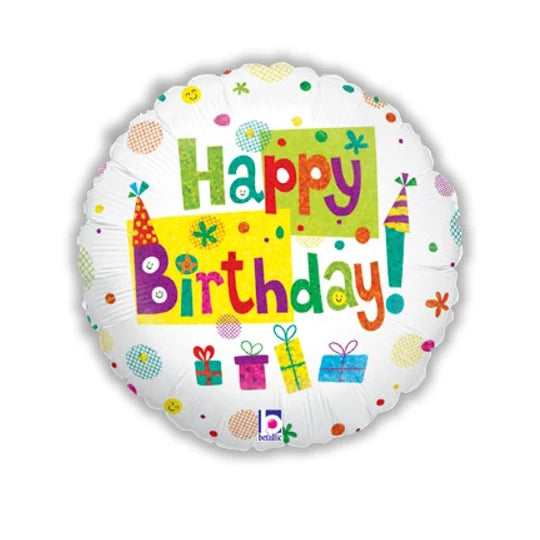 Grabo Happy Birthday Party 18" Foil Balloon