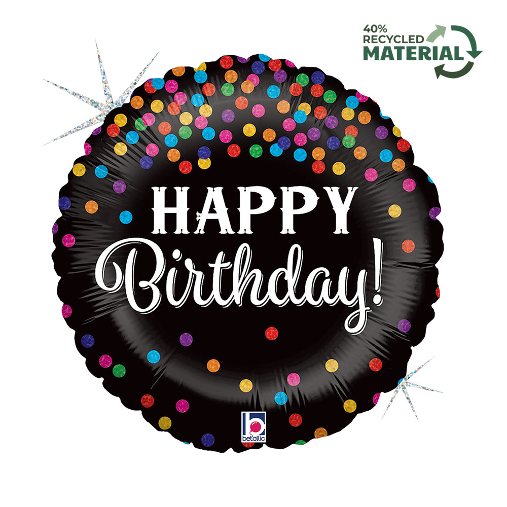 Grabo Glittering Birthday 18" Foil Balloon