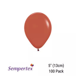 Sempertex Fashion Terracotta 5" Latex 100pk