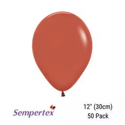 Sempertex Terracotta 12" Latex Balloons 50pk