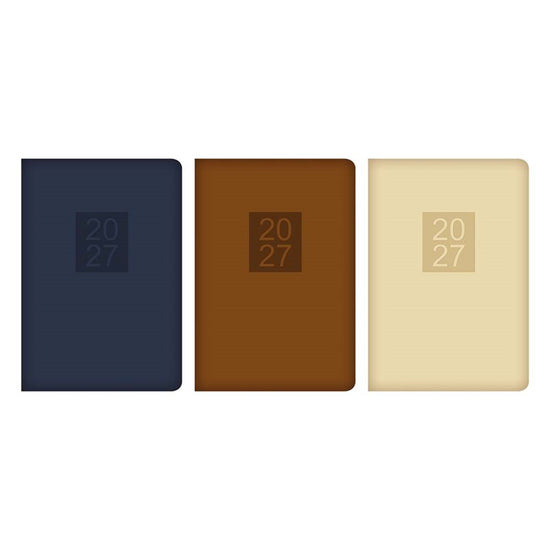 Diary A5 WTV Chino Embossed 2027 12pk