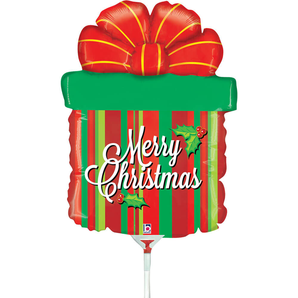 Grabo Christmas Present 14" Air Fill Foil Balloon