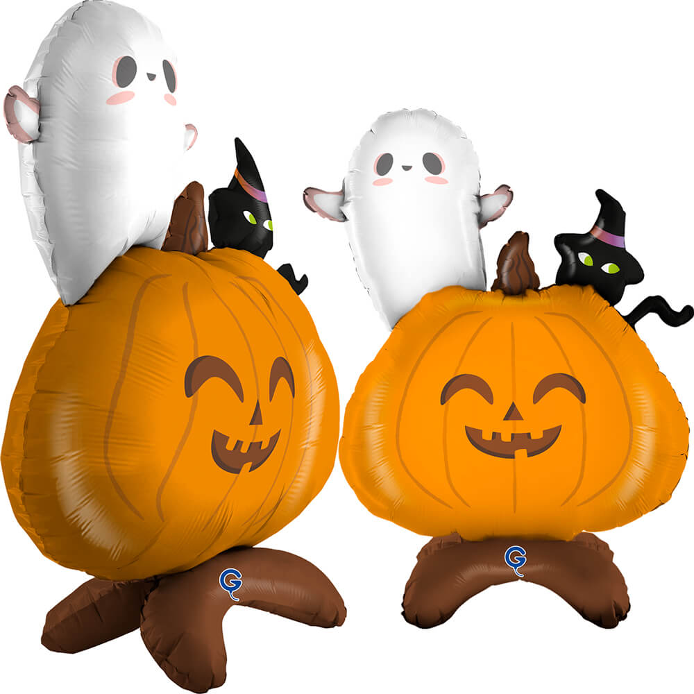 Grabo Pumpkin 30" Standup Air Fill Foil Balloon