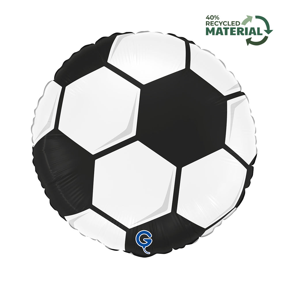 Grabo Soccer Ball White 18" Foil Balloon
