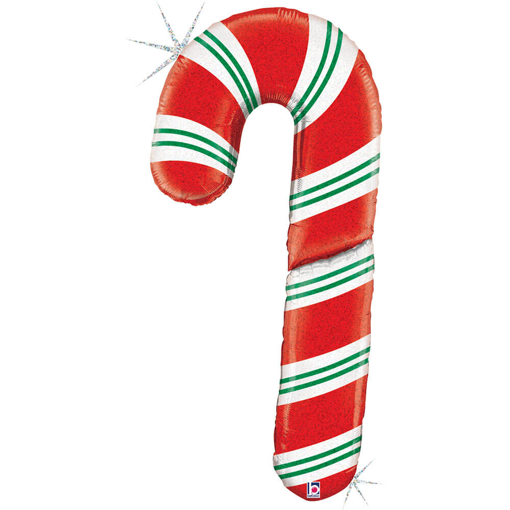 Christmas Giant 5ft Candy Cane Foil Balloon