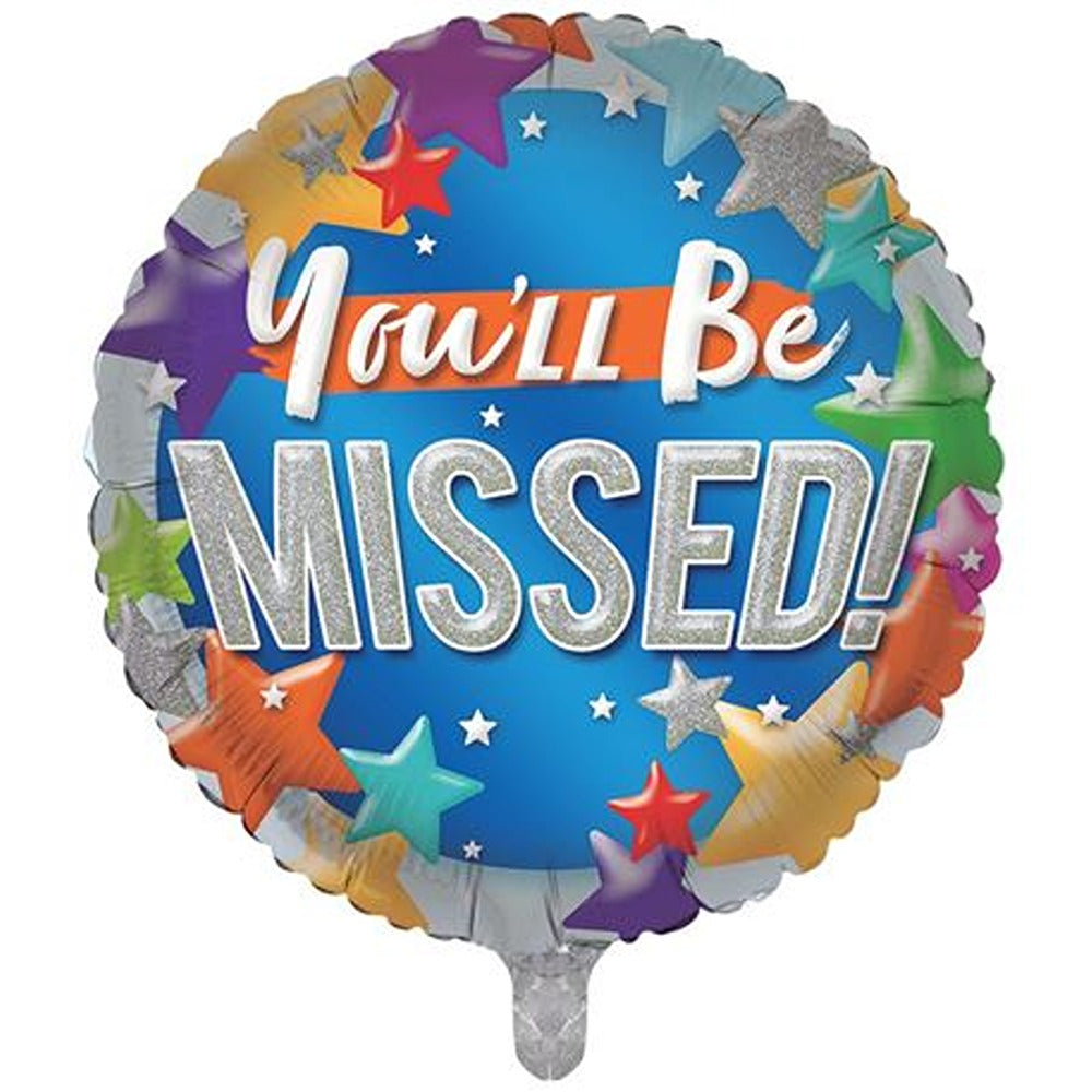 Sensations You'll Be Missed 18" Foil Balloon