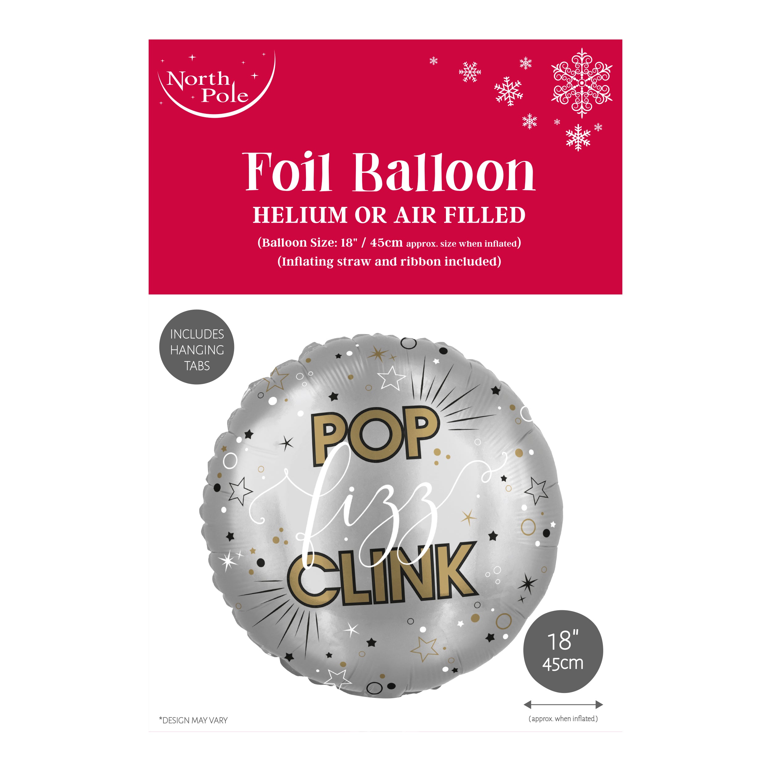 Pop Clink Fizz 18" Foil Balloon