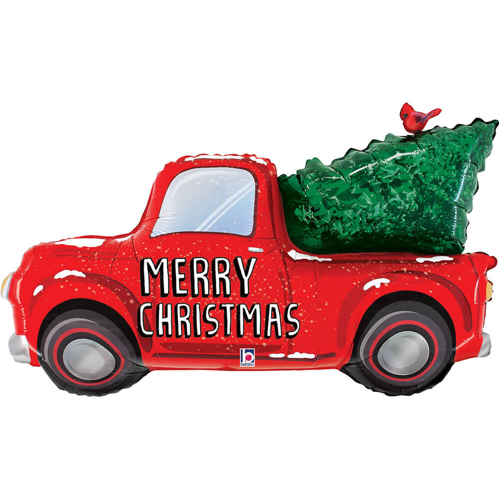 Grabo Christmas Truck Foil Balloon