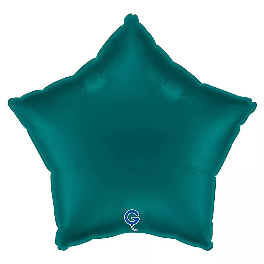 Grabo Satin Emerald Green 18" Star Foil Balloon