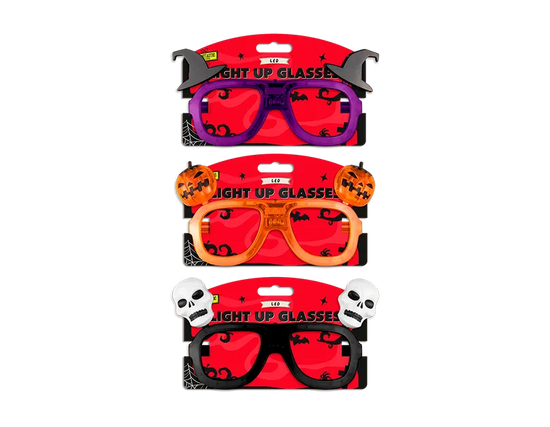 Light Up Halloween Glasses (Design May Vary)