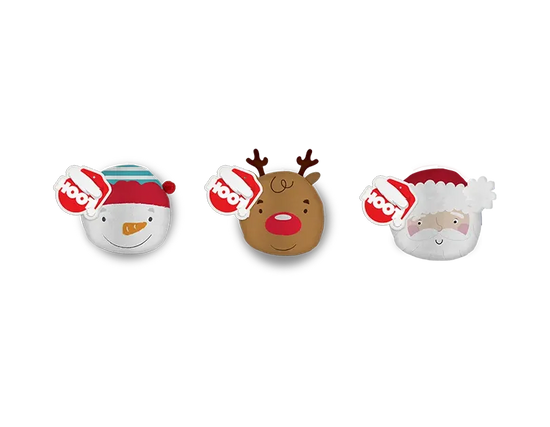 Christmas Plush Glitter Squishies 24pk