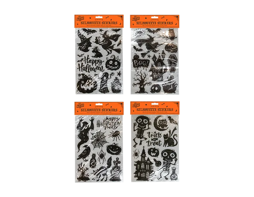 Halloween Silhouette Stickers (Design May Vary)