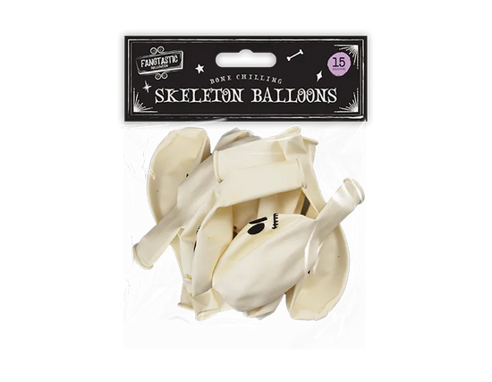 Skeleton Latex Balloons 15pk