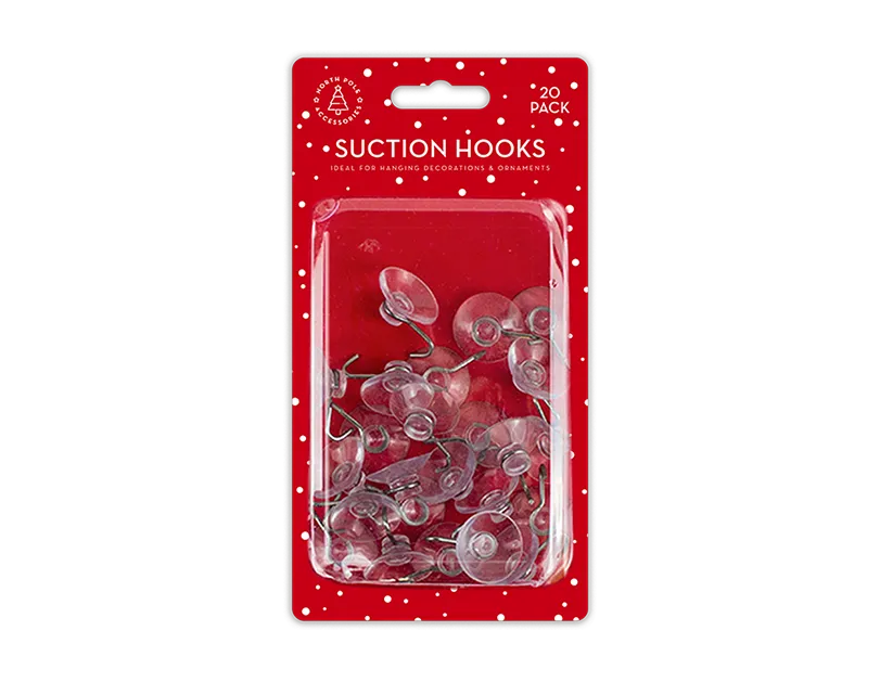Suction Hooks 2.4cm 20pk