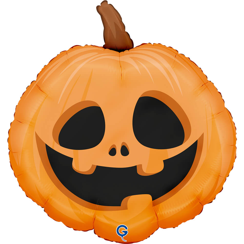 Halloween Orange Pumpkin 29" Large Foil Balloon