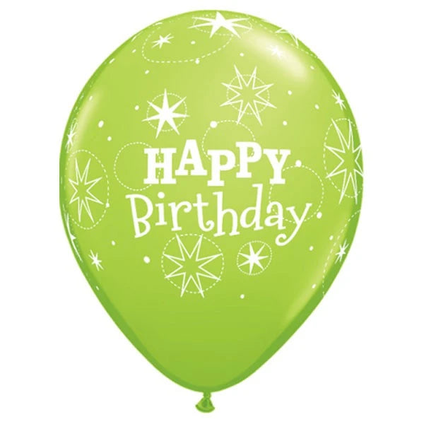 Anagram Green Birthday 11" Latex Balloons 25pk