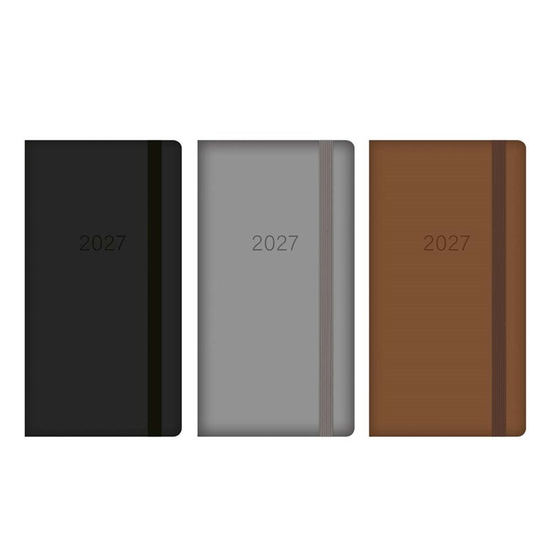 Diary Slim WTV PU Embossed 2027 18pk