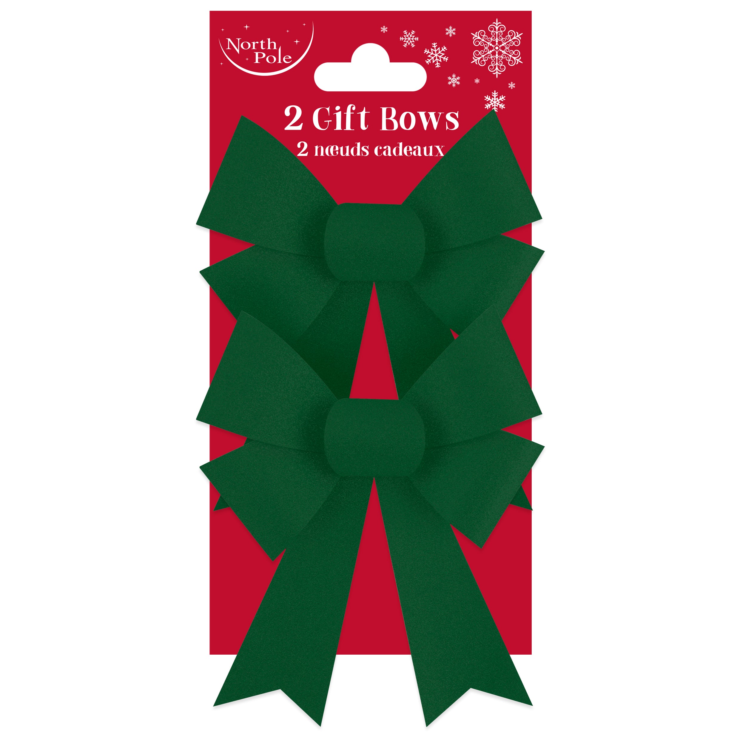 Eurowrap 2 Pack Bow Velour Emerald