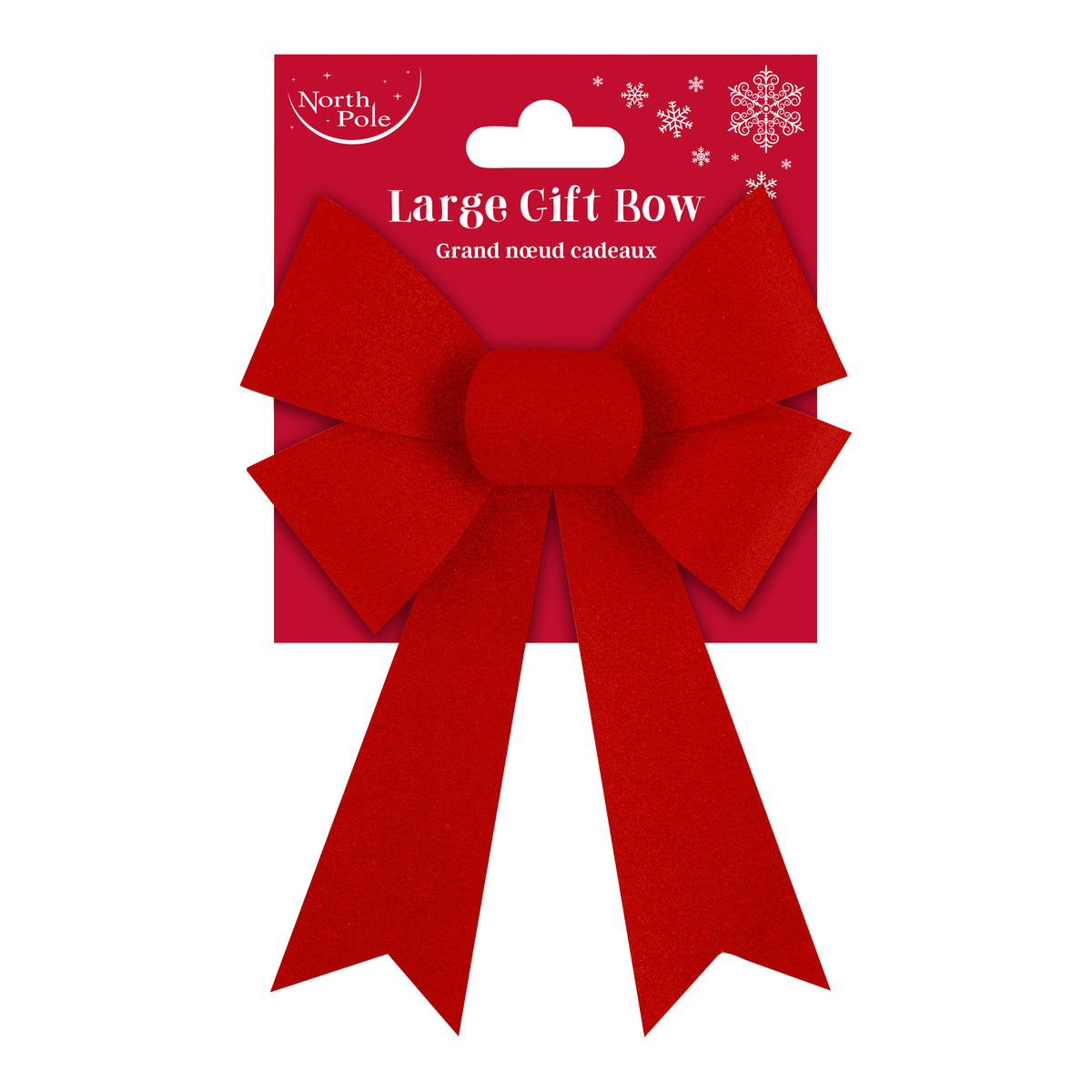 Eurowrap Bow Velour Red Large