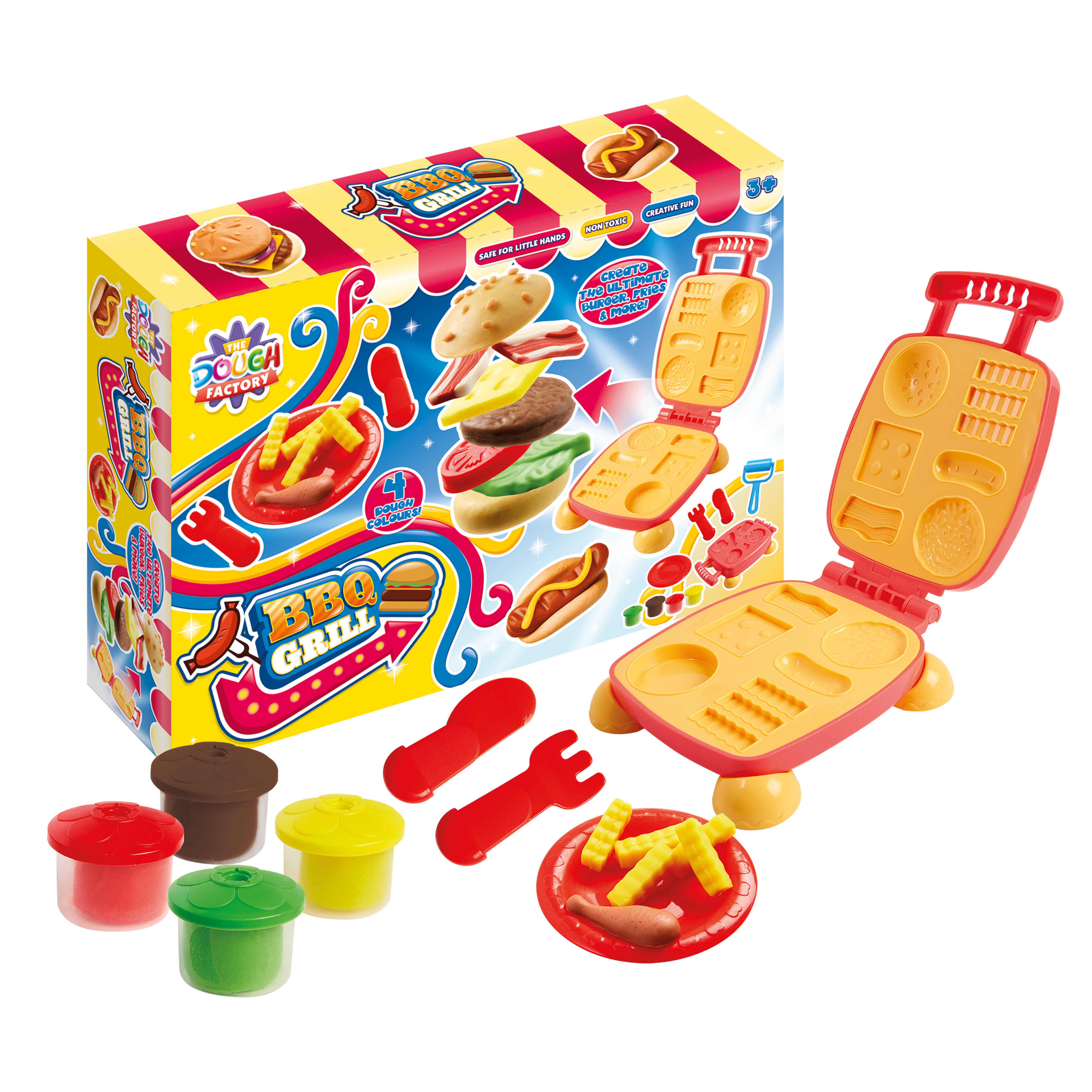 Dough Playset BBQ Grill