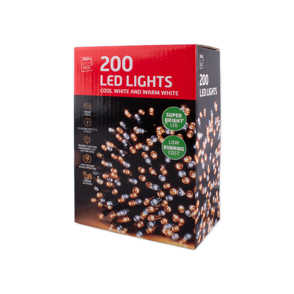 LED Lights Warm White 200pk