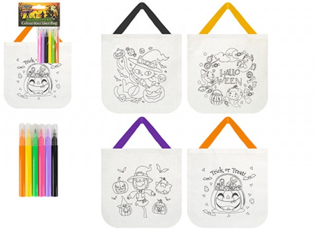 Colour Your Own Halloween Bag 12pk