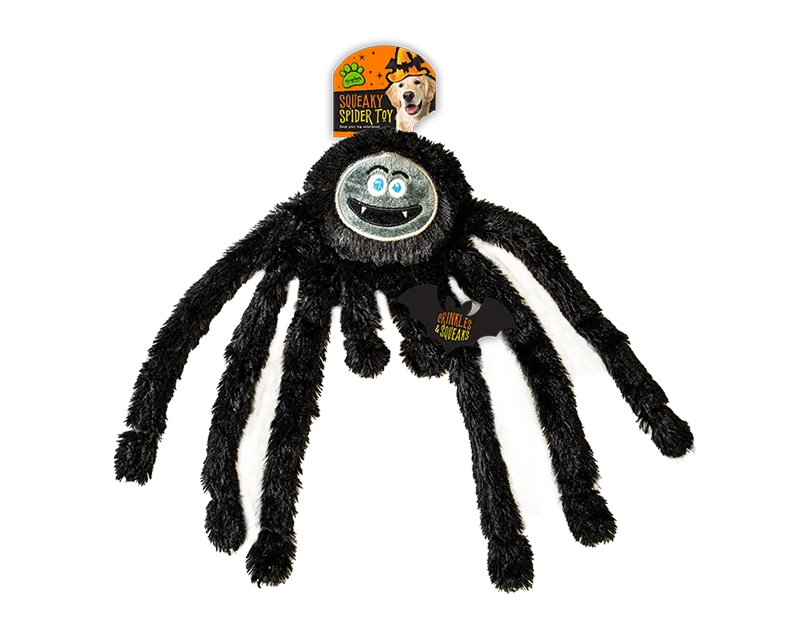Halloween Squeaky Spider Toy