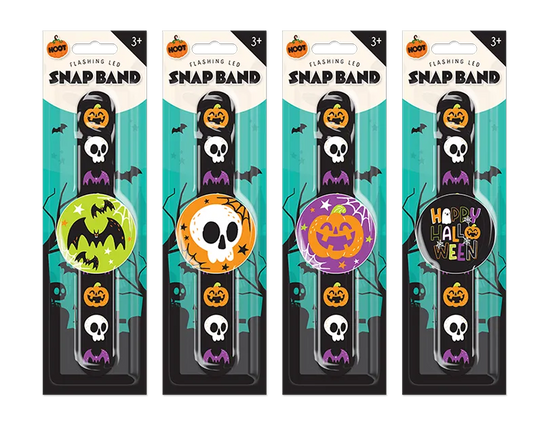 Halloween Flashing Snap Band 24pk