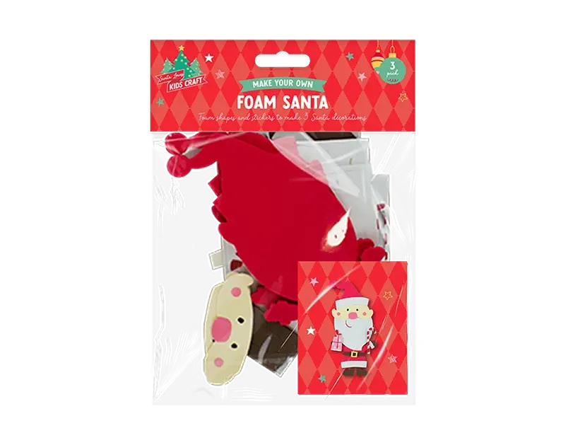 Make Your Own Christmas Foam Character 3pk
