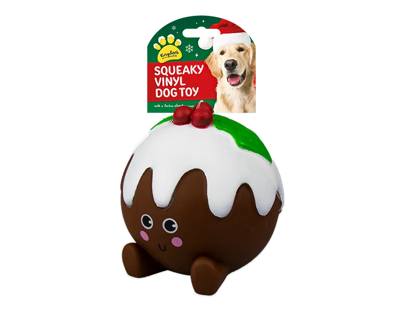 Christmas Squeaky Vinyl Dog Toy Large 24pk