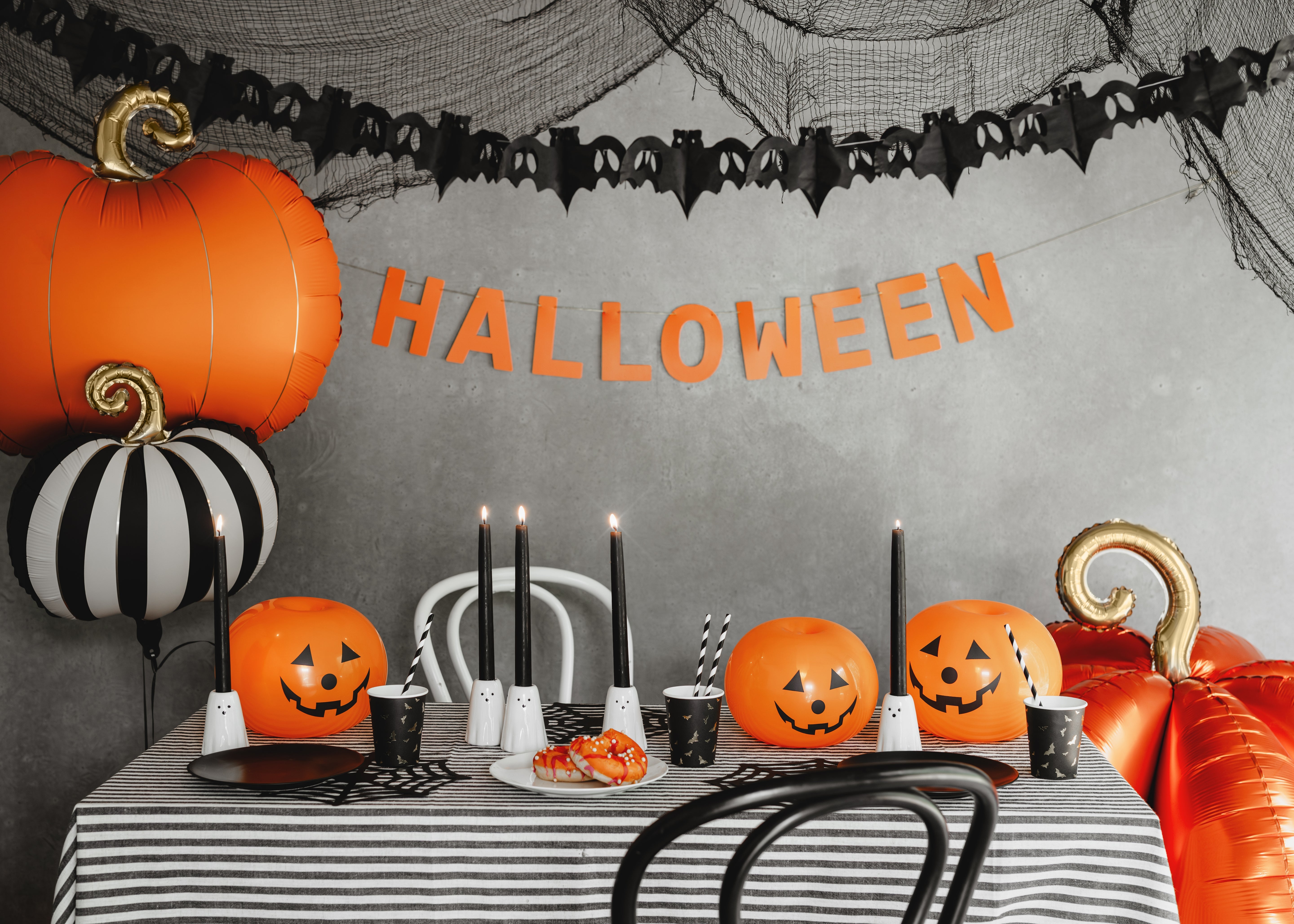 Party Deco Foil Balloon Halloween Pumpkin 32"